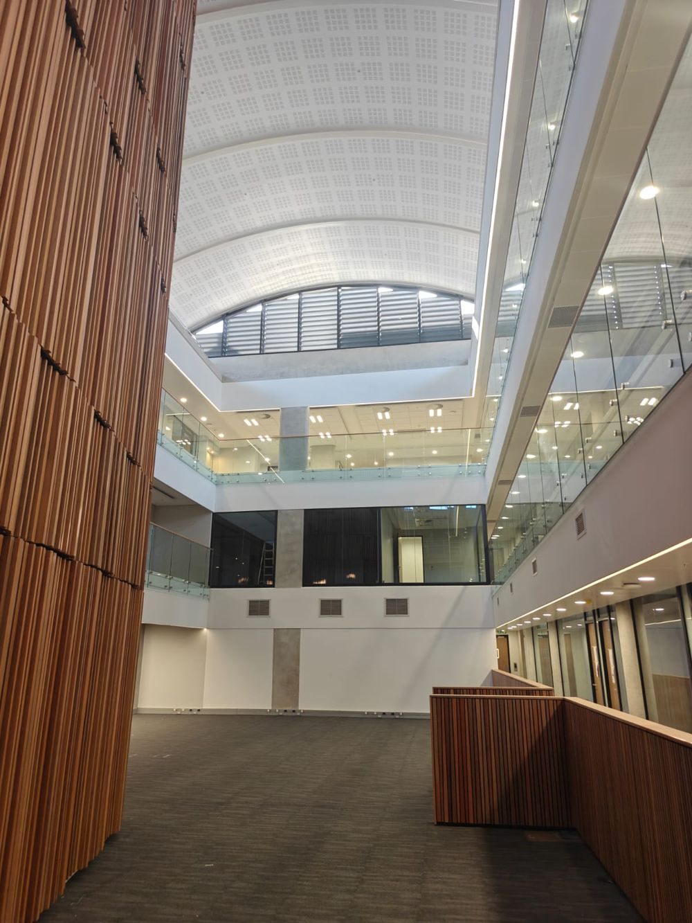 Durban High Court administration and parking building completed interior