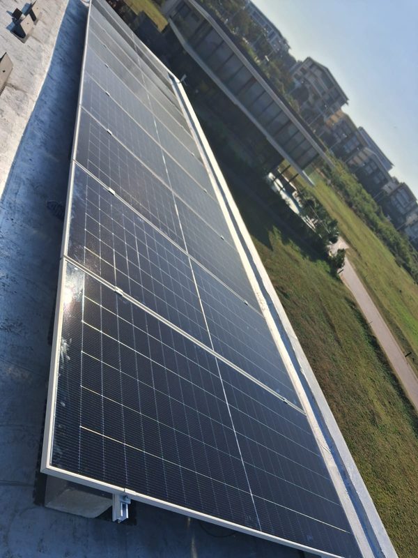 Rooftop solar PV array installed by KPD Power